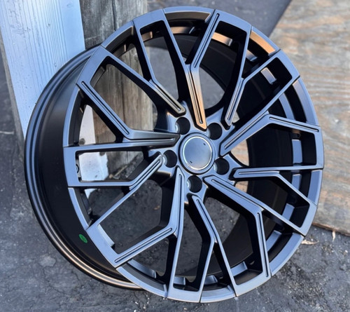 Matte black wheels for - 22",